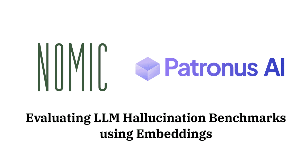 Thumbnail for Evaluating LLM Hallucination Benchmarks with Embeddings